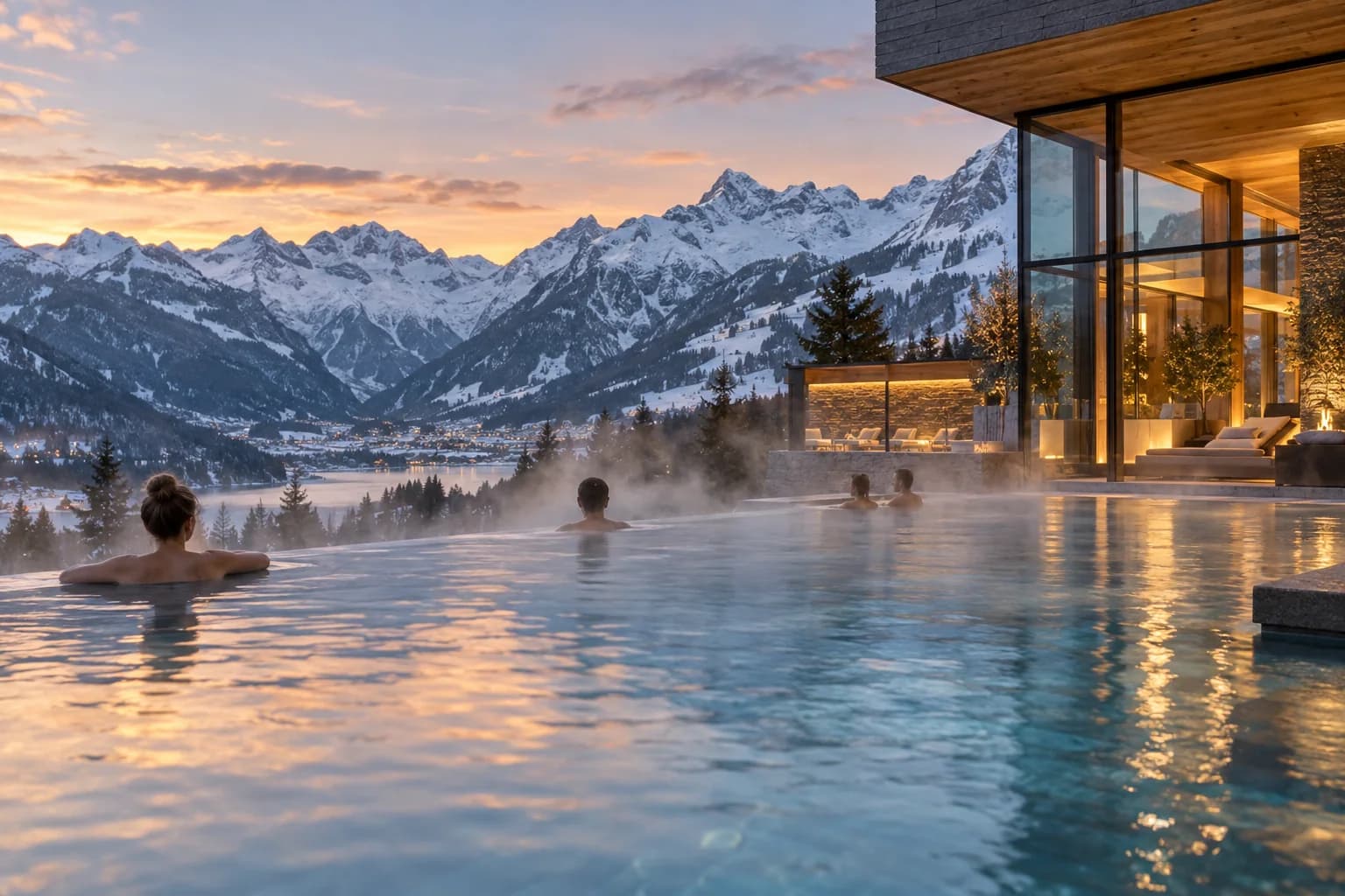 Alpine thermal pools inspired by the TAUERN SPA setting
